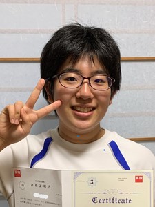 英検３級合格　中学３年　K.Tさん